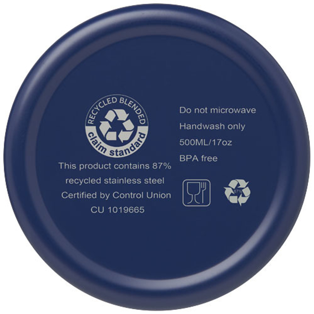 Бутылка с вакуумной изоляцией Vasa объемом 500 мл из меди и переработанной нержавеющей стали, сертифицированной по стандарту