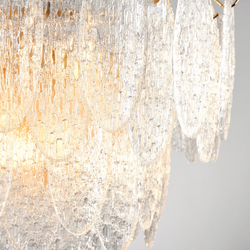 799092 Люстра RETRO 9х8W (led) E14 ЗОЛОТО/ПРОЗРАЧНЫЙ