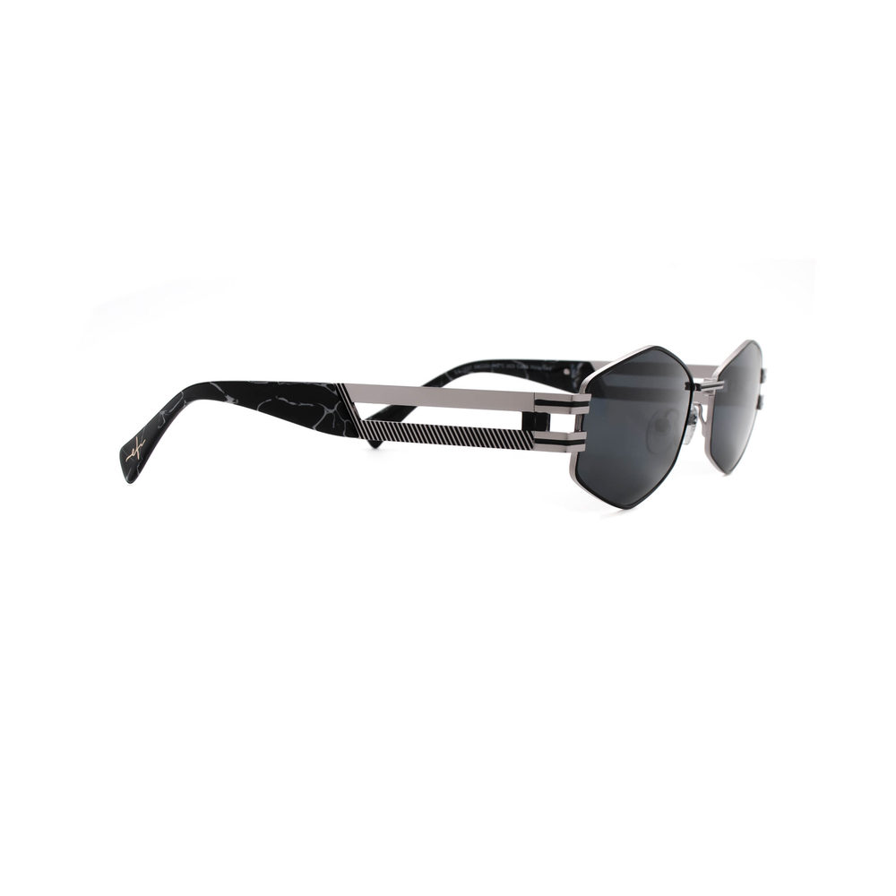 Очки Elfspirit Sunglasses 1227 c.003 многогранник черные серебряные