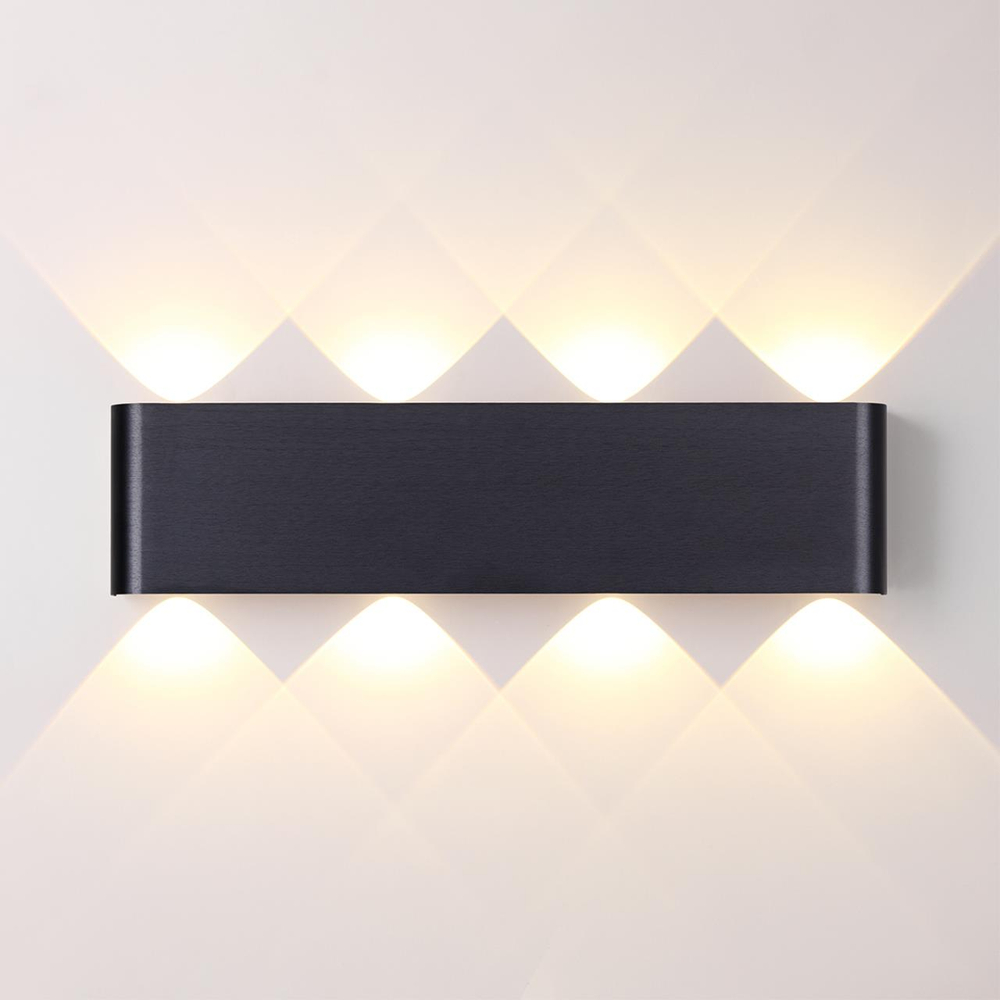 7191/8WL HIGHTECH ODL27 Настенный светильник черный браш./металл IP20 LED 8W 3000K 220V MAGNUM