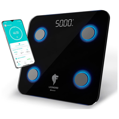 Весы напольные электронные LEONORD LE-1273 Bluetooth до 180 кг, дисплей, автоотключение