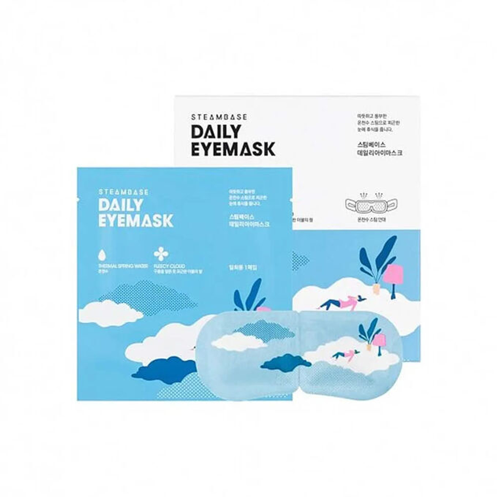 Паровая маска для глаз воздушное облако STEAMBASE Daily Eye Mask Fleecy Cloud
