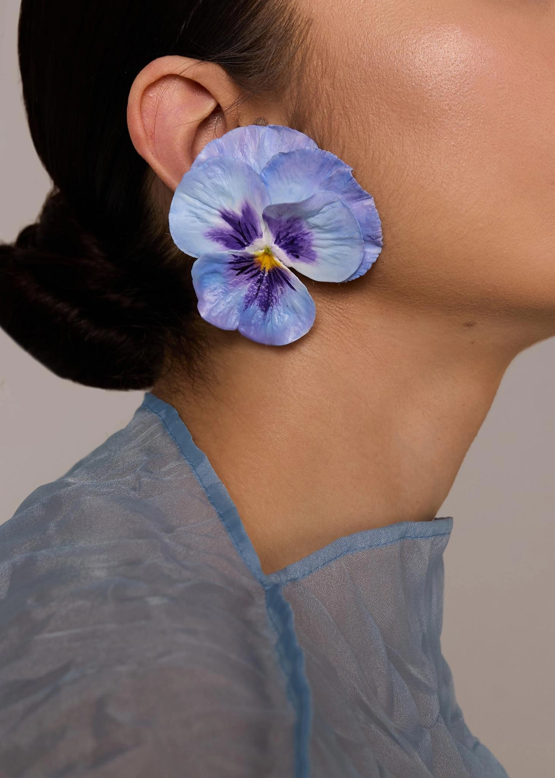 Серьги Анютины глазки