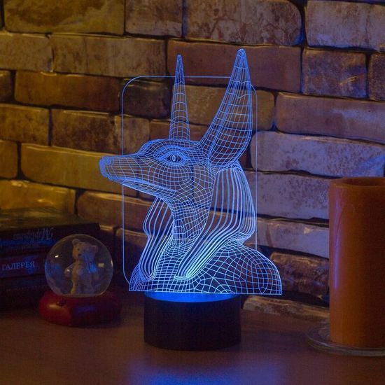 3D лампа с 7 цветами свечения