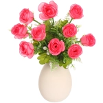 Искусственные цветы «Розовый букет» 42см 10 цветков темно-розовые