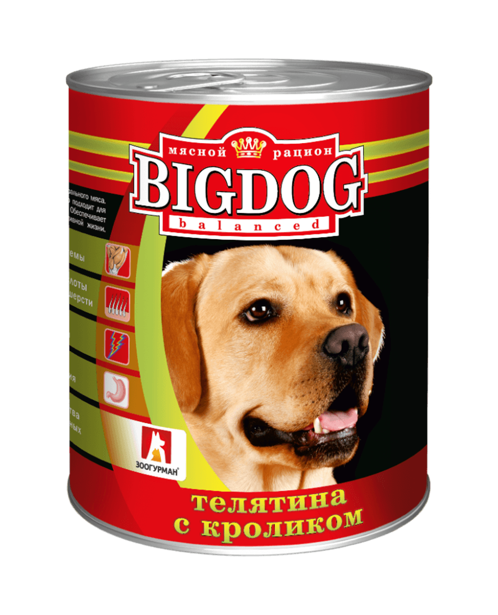 Зоогурман корм консервированный для собак big dog