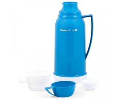 Термос со стеклянной колбой 1,65л Венеция Master House синий