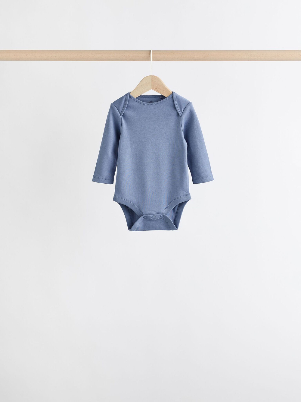 Боди с длинным рукавом для малышей Next K79-684, 5 шт., Синий, Хаки, Серый