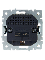 BRITE Розетка 1-местная с заземлением с защитными шторками 16А с USB A+A 5В 3,1А РЮш10-2-БрКр бежевый IEK