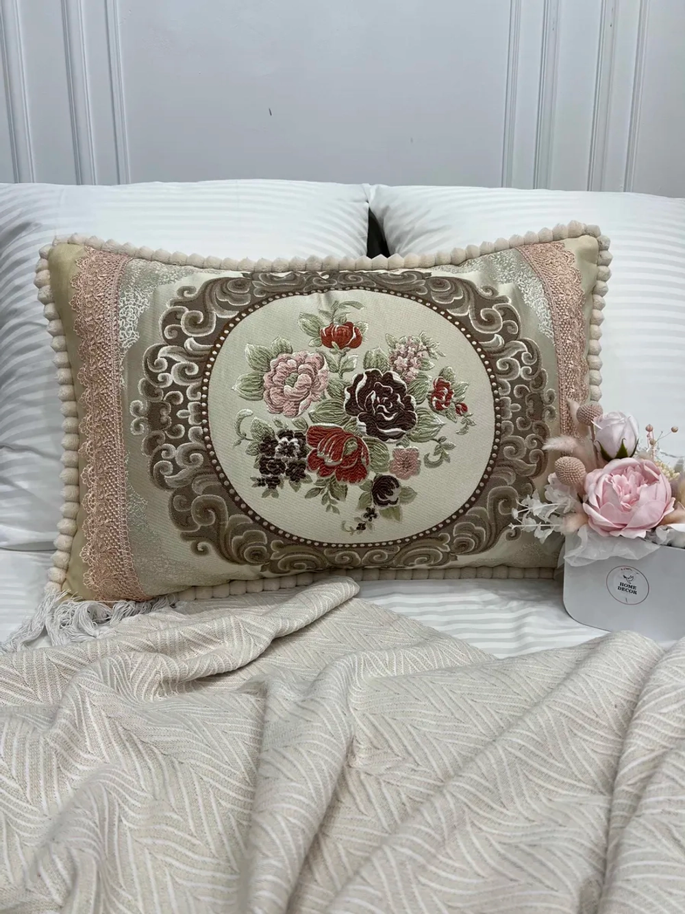 Декоративная наволочка 50х70 с молнией для подушки