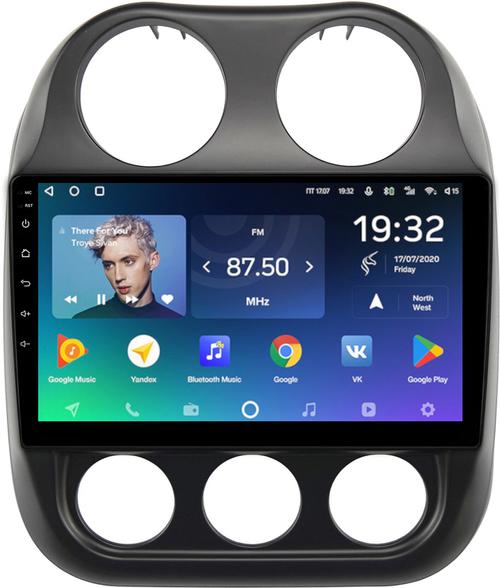 Магнитола для Jeep Compass 2011-2015 - Teyes CC2 PLUS монитор 10.1" QLED, Android 10, Быстрая, SIM-слот