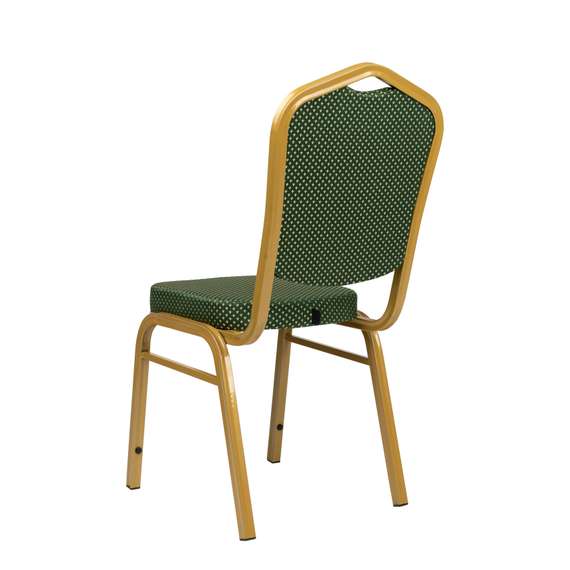 Стул Хит 25мм - золото, зеленая корона