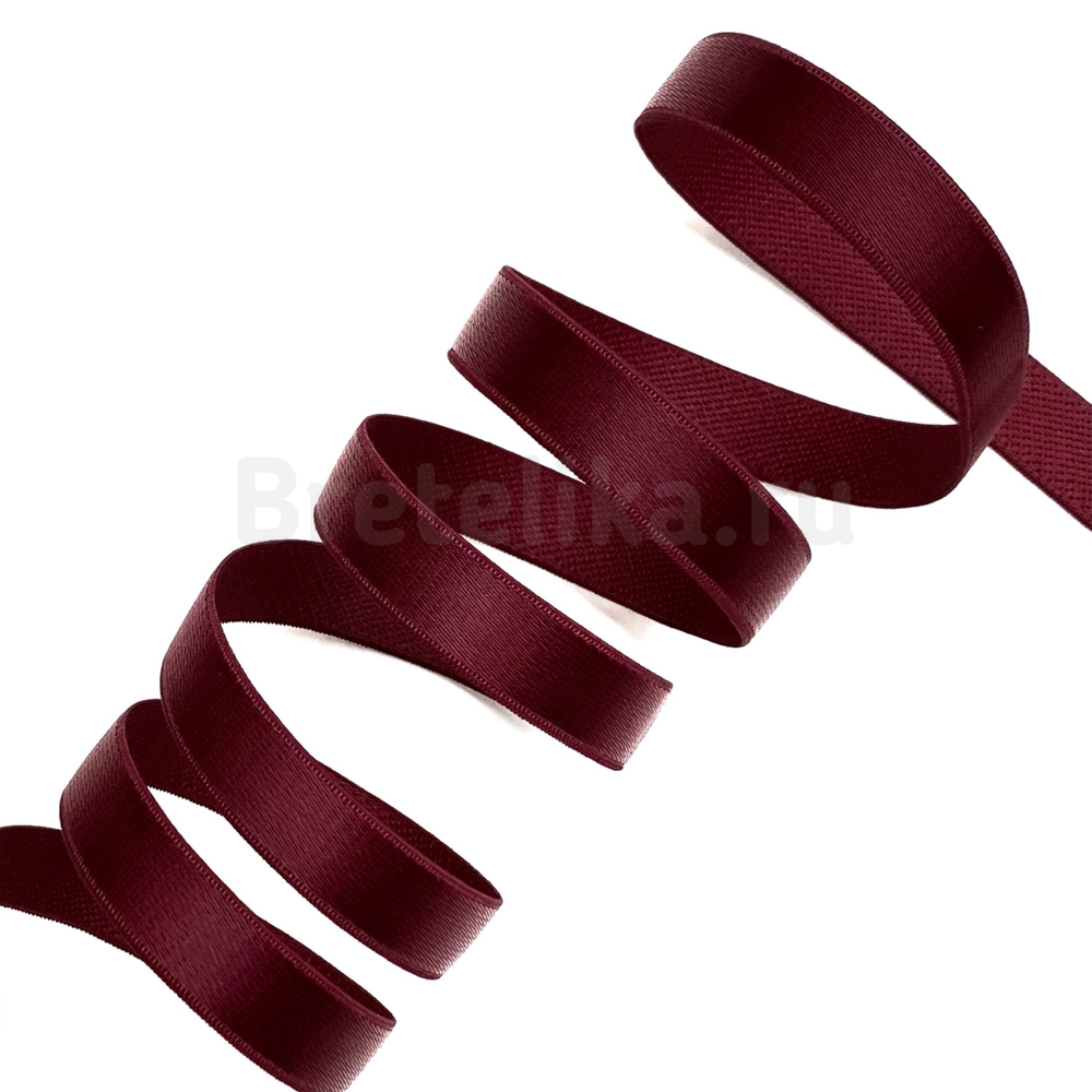 Бретелечная резинка бордовая 10 мм