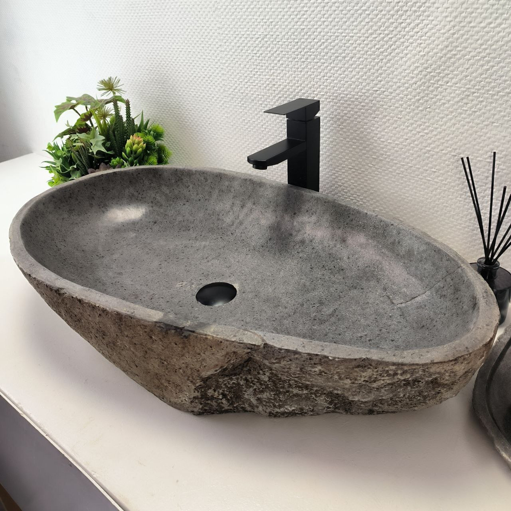 Раковина из речного камня RS-63640 (79*45*16) 0125