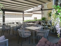 "Руссо" обеденный стол из HPL квадратный 90х90см, цвет "молочный"