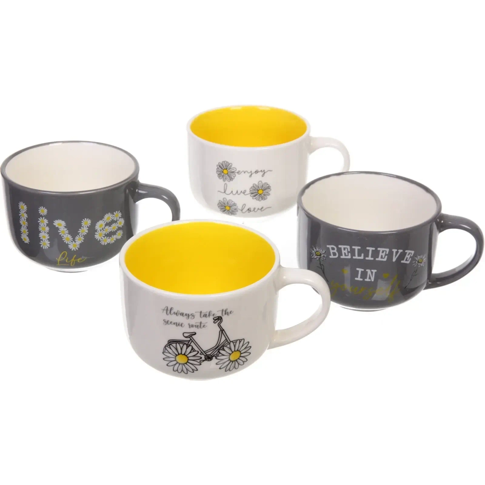 Бульонница керамическая 500мл «Ромашки»