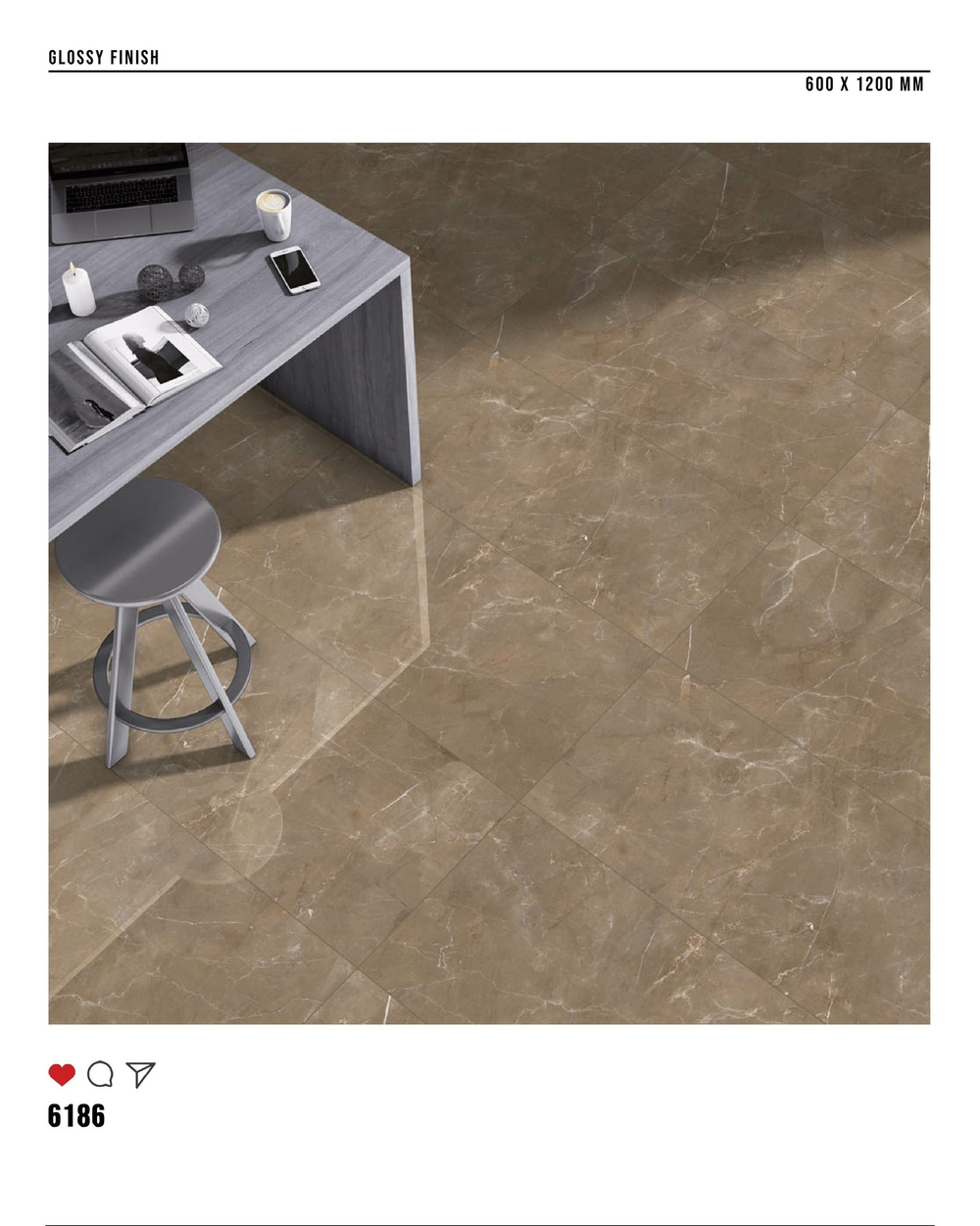 Керамогранит glossy №2 60х120, 6185