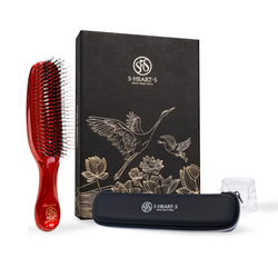 S-HEART-S Подарочный набор с расческой PREMIUM и чехлом (красный)