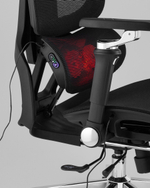 Кресло офисное TopChairs Prodigy с оттоманкой черный