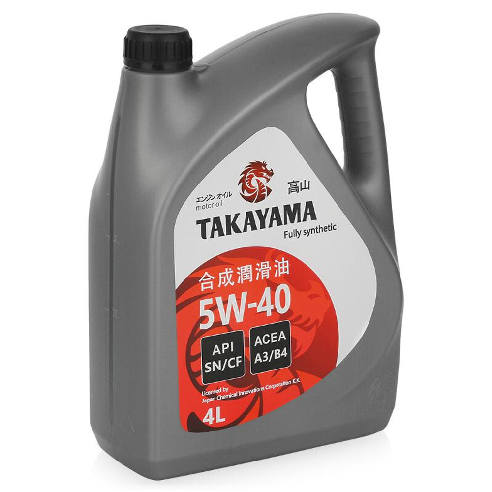 Масло моторное синтетическое TAKAYAMA  5W40 SN/CF 4л