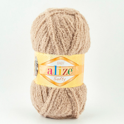 ALIZE "SOFTY" 100% Микрополиэстер, 50 гр., 115 м, Кофе с молоком