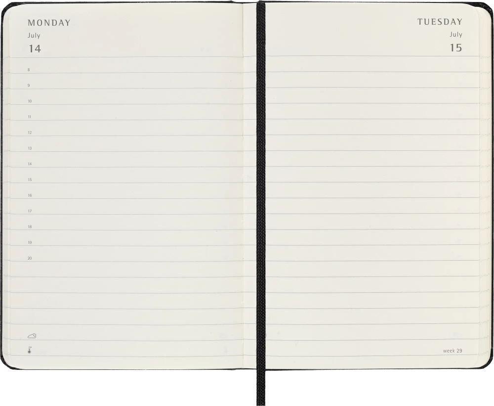 Ежедневник Moleskine (DHB12DC2) Classic Pocket 90x140мм 400стр. черный