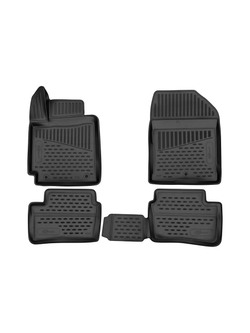 Коврики в салон для KIA Picanto (III, IIIr), 2017-, хэтчбек, 4 шт. (Повышенная устойчивость, повышенная износосто FORMAT.3D2564210