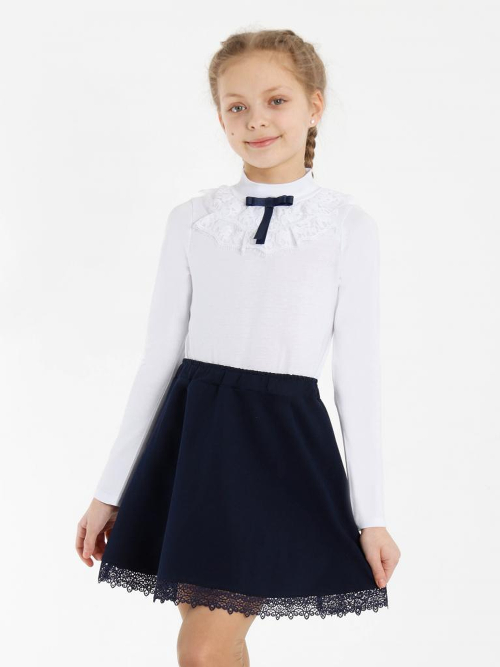 Юбка "Школа-5", р. 146, тёмно-синий, (Ивашка)