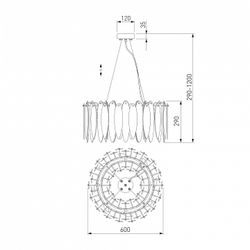 Подвесной светильник Bogate's Canaria 324/8
