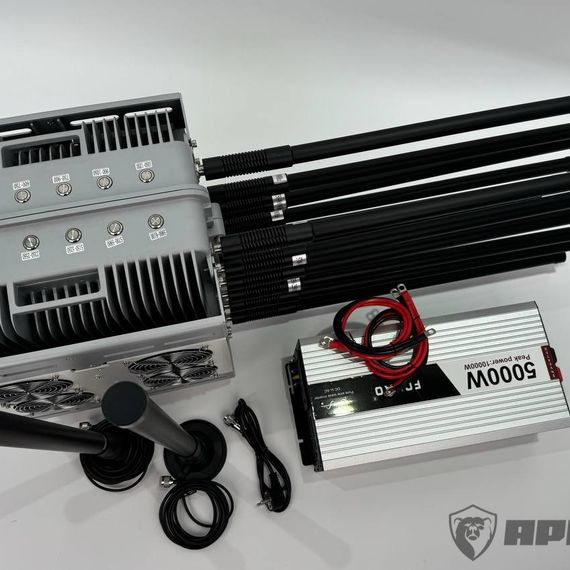 Подавитель дронов и БПЛА «СУМРАК-1» 12 каналов 600W версия silver