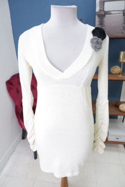 Платье Bonprix белое, 40-42 размер