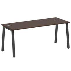 Metal System Стол письменный на А-образном м/к БА.СП-5 Венге Цаво/Металл Антрацит 1800*720*750
