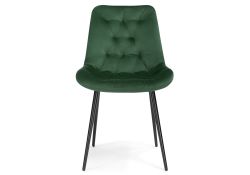 Стул на металлокаркасе Гояр изумрудный / черный глянец