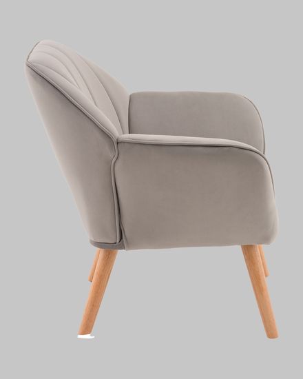 Кресло Руди серебристый