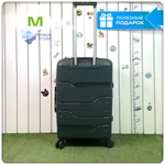 Средний чемодан Impreza Line, Темно-зеленый, M+