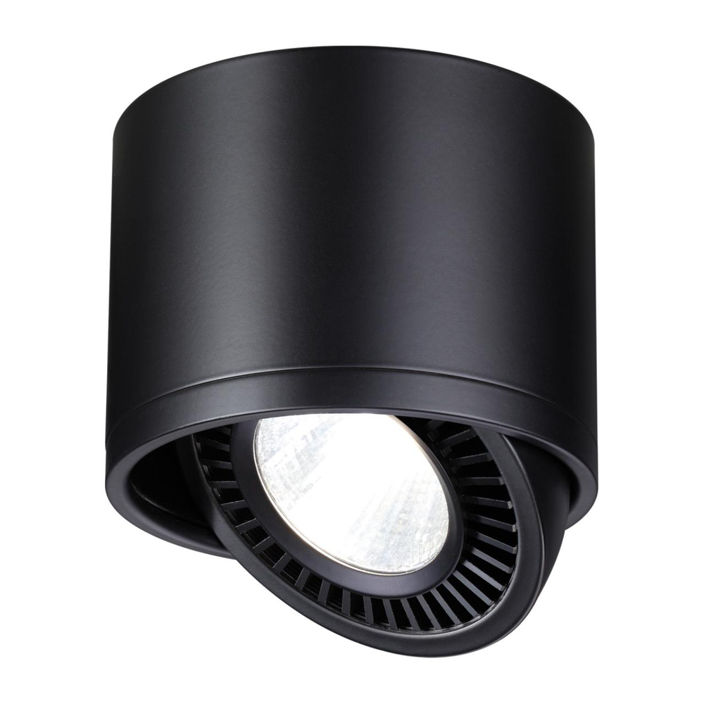 358814 OVER NT21 378 черный Светильник накладной светодиодный IP20 LED 18W 1600Лм 4000K 220V GESSO