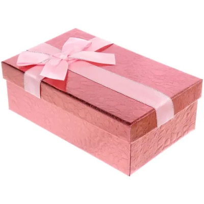 Коробка подарочная «Изысканность» 19*12*6.5 см, Розовый