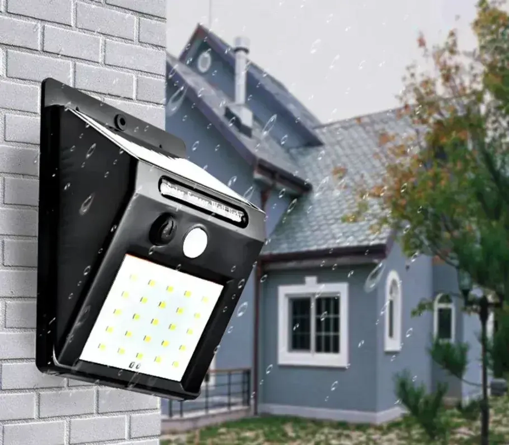 Дачный светильник с выносной панелью Nl-2m с датчиком движения / Уличный светодиодный светильник на солнечной батарее
