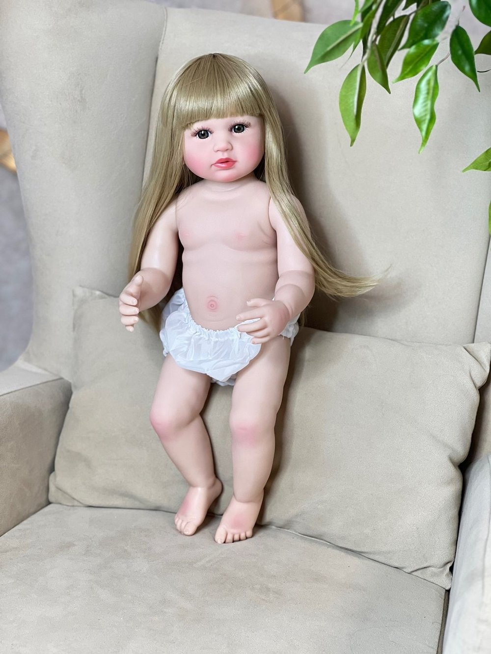 Кукла Реборн виниловая 55см без одежды (FA-272AW)