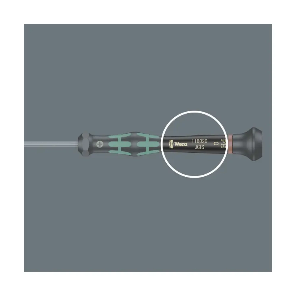 Шестигранная отвертка для электронщиков Kraftform Micro HEX 2,0х60 мм WERA 05118068001