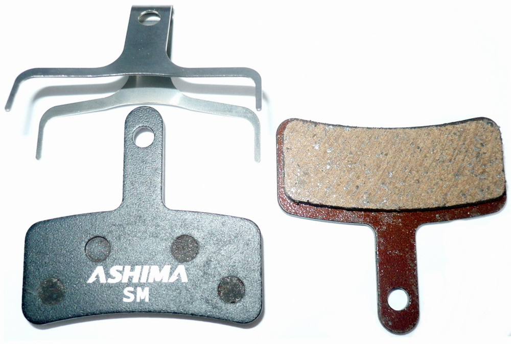 Колодки ASHIMA с пружинками для дисковых тормозов TEKTRO DORADO E-BIKE. AD0803-SM-S