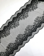 Кружево эластичное чёрное К039