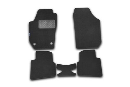 Коврики в салон SKODA Roomster 2006-&gt;, ун., 5 шт. (текстиль)