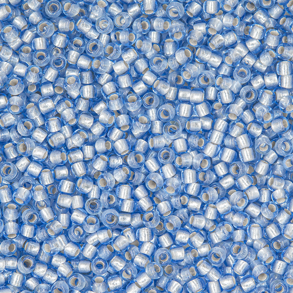 Японский бисер TOHO Round 11/0 (№33F), с внутренним серебрением, прозрачный матовый