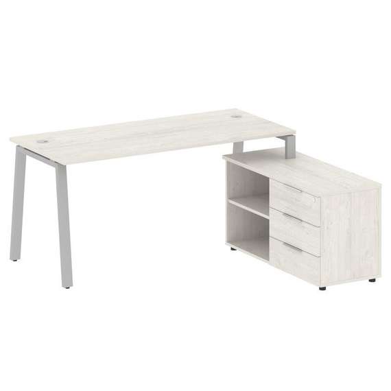 Метал Систем Рабочая станция с тумбой на А-образном м/к БА.РС-СТС-2.4 (R)