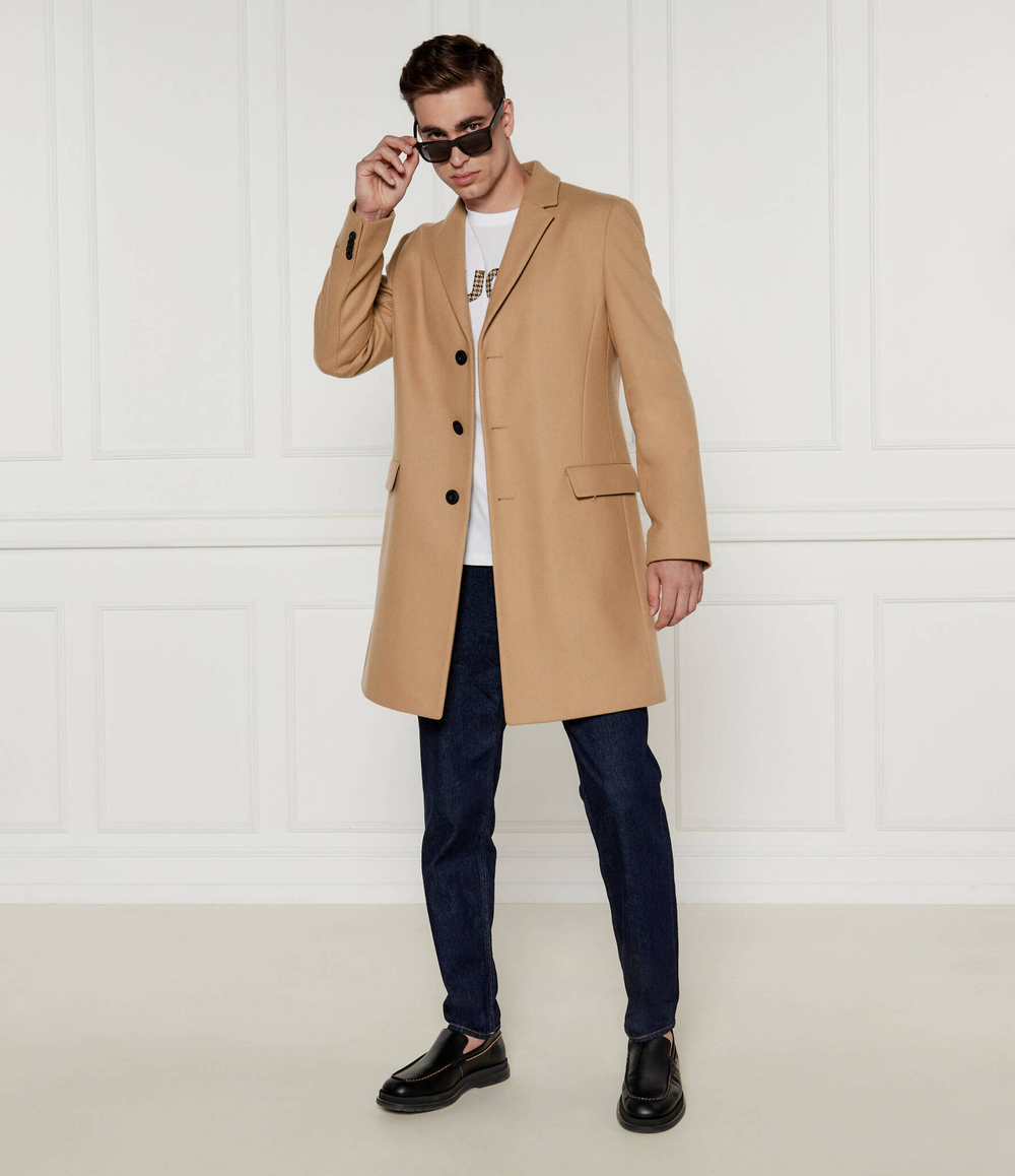 Хлопковое пальто migor 2441 HUGO - бежевый(50528793)