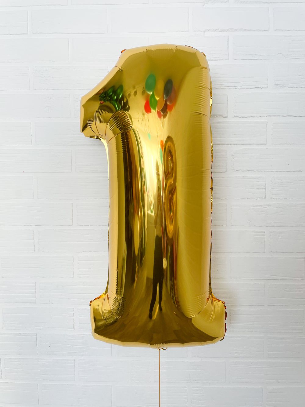 F 40"/102 см Цифра "1", Золото, 1 шт.  Изображение2