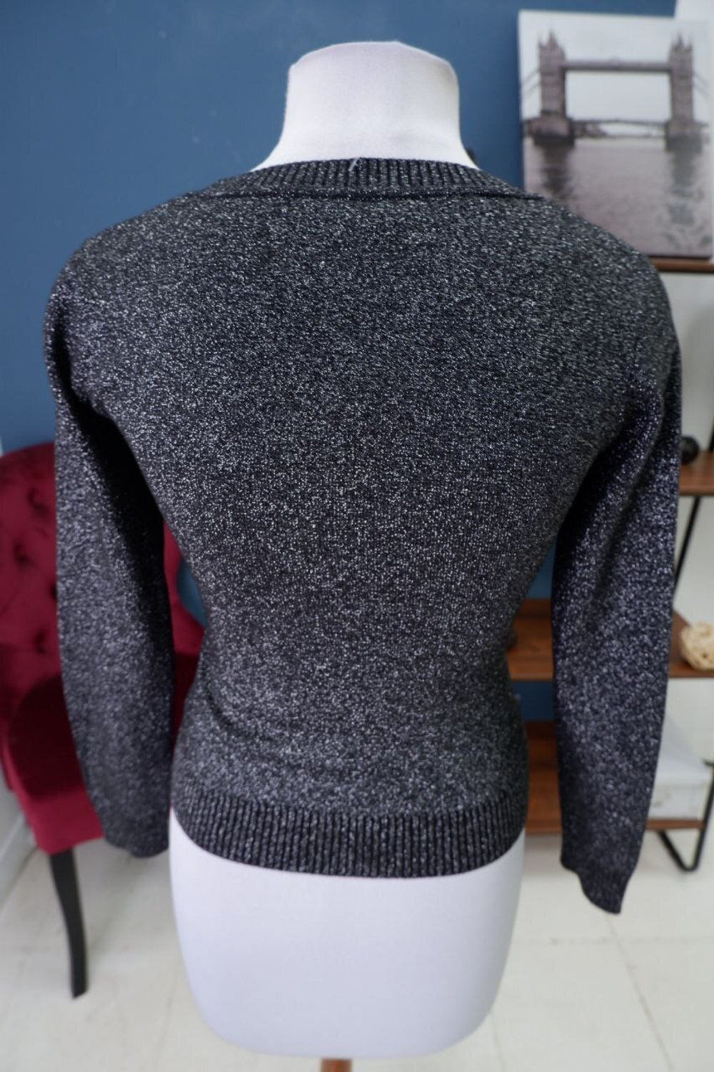 Джемпер с люрексом 40-42 размер