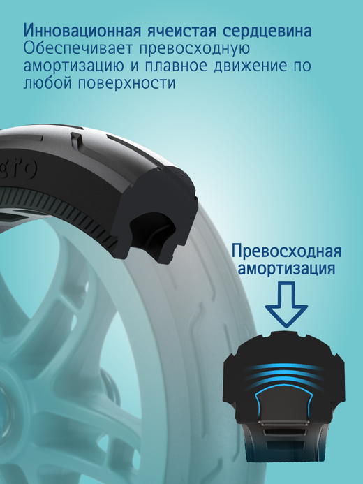 Самокат Micro Classic NanoGrid, зеленый