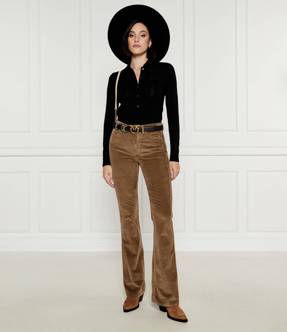 Вельветовые штаны Pinko - коричневый(100561 A20R)